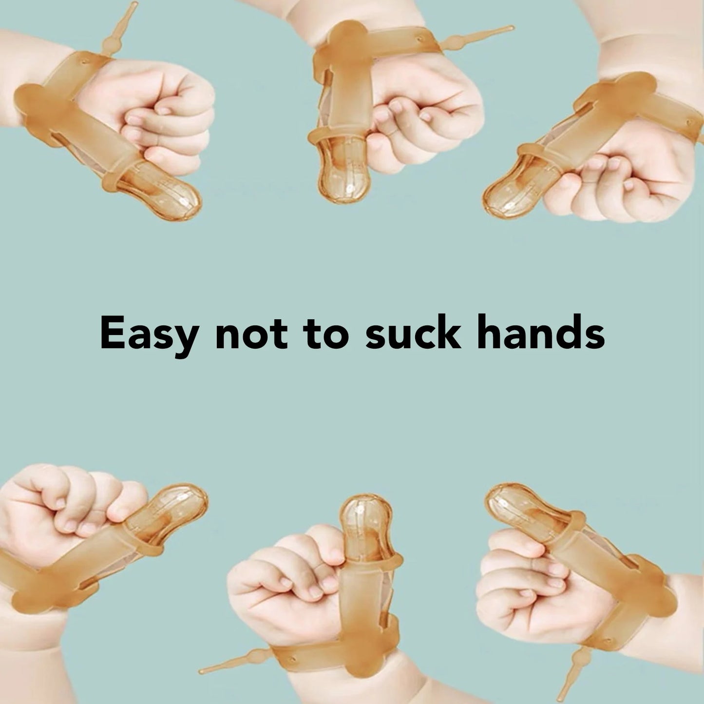 Thumb Guard Infants Thumb Sucking Stop Baby Thumb Sucking Stop Adjustable Thumb Guard Soft Silicone Thumb Sucking Treatment